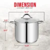 Bakken-Swiss Deluxe Stainless Steel Stockpot With Tempered Glass See-Through Lid 2 Bakken-Swiss Deluxe Stainless Steel Stockpot With Tempered Glass See-Through Lid -Cookware Store GUEST 00654336 7cb0 456d a3d1 dcd959dcacf2