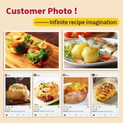 Itopfox Microwave Baked Potato Cooker Cooks In Minutes Tender & Fluffy, Baking Potato Cooker For Microwave Oven, Twice Baked Potatoes Steamer -Cookware Store GUEST 0102e0bf 88c0 4561 ad46 e1770a1267c7