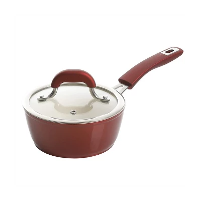 Kenmore Arlington Aluminum Ceramic Coated Nonstick Cookware Set In Metallic Red 8 Kenmore Arlington Aluminum Ceramic Coated Nonstick Cookware Set In Metallic Red - Image 6