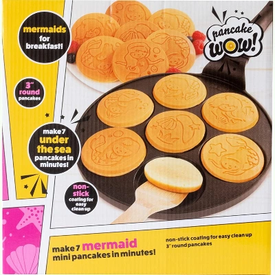 Pancake Wow! Mermaid Mini Pancake Pan - Make 7 Different Flapjack Mermaids, Nonstick Pan Cake Maker For Under The Sea Fun, Unique Gift For Kids, Girls 6 Pancake Wow! Mermaid Mini Pancake Pan - Make 7 Different Flapjack Mermaids, Nonstick Pan Cake Maker For Under The Sea Fun, Unique Gift For Kids, Girls - Image 4
