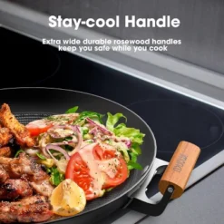 Imarku Non Stick Frying Pan, 14 Inch Large Cast Iron Skillets, Cooking Paella Pan With Stay Cool Handle, Nonstick Grill Pan Compatible With Cooktops -Cookware Store GUEST 02a3a017 0e11 49f3 9e8c 7720099e65bb