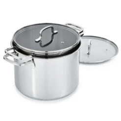 BergHOFF Helix Recycled 18/10 Stainless Steel Stockpots With Glass Lid 20 BergHOFF Helix Recycled 18/10 Stainless Steel Stockpots With Glass Lid -Cookware Store GUEST 02be770d d620 4a25 ad93 3550cd1c2a77