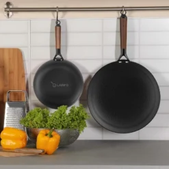 Nonstick Cast Iron Skillet,10" Inch Non Stick Frying Pans Pizza Pan,Ergonomic Grip,Dishwasher Safe,Even Heat Conduction, PFOA-Free