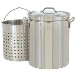 Bayou Classic 44 Quart Stainless Steel Stockpot, Large Cooking Pot With Vented Lid & Basket For Boil, Fry, Steam, And Outdoor Cooks, BC-1144, Silver 7 Bayou Classic 44 Quart Stainless Steel Stockpot, Large Cooking Pot With Vented Lid & Basket For Boil, Fry, Steam, And Outdoor Cooks, BC-1144, Silver -Cookware Store GUEST 0469d3af 51c9 47f8 bd75 c0e908c86672