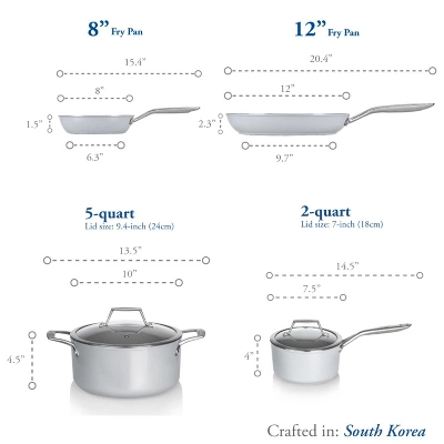 TECHEF CeraTerra - 7pc Ceramic Nonstick Cookware Set 6 TECHEF CeraTerra - 7pc Ceramic Nonstick Cookware Set - Image 4