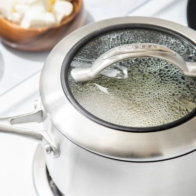 Scanpan CTX 4 Quart Saucepan With Lid, Stainless Steel 4 Scanpan CTX 4 Quart Saucepan With Lid, Stainless Steel - Image 2