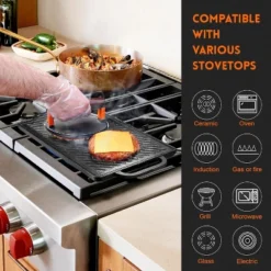 Attop Cast Iron Reversible Grill Griddle，Double Sided Grill Pan Perfect For Gas Grills And Stove Tops -Cookware Store GUEST 072d3f5c 3a85 4764 8fb3 c113955a529e