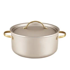 Farberware Radiant 5.5qt Nonstick Dutch Oven With Lid Champagne: Aluminum, Dishwasher-Safe, Round, 5.5qt Capacity 23 Farberware Radiant 5.5qt Nonstick Dutch Oven With Lid Champagne: Aluminum, Dishwasher-Safe, Round, 5.5qt Capacity -Cookware Store GUEST 080ecfc9 0e66 4217 b5d2 6a40a6d6f63f
