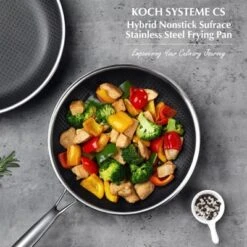KOCH SYSTEME KOCH SYSTEME CS Hybrid Nonstick Stainless Steel Frying Pan, Omelette Pan With Stay Cool Handle, Dishwasher & Oven Safe -Cookware Store GUEST 082fd67d c7b6 48f3 ab47 966eaa8b1f38