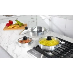 IMUSA 3pc Basic Caldero Set With Glass Lid: Aluminum Cookware, 6-Piece, Electric & Gas Compatible, Hand Wash -Cookware Store GUEST 08395e5d 177c 4fb3 a0f4 7b1ac3236420