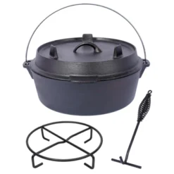 DSVIMOY Outdoor Dutch Ovens. 12 Quart Grill Cookware With Skillet Lid And Pot Rack For Camping Fireplace Cooking, Black, 15.3"*17"*7.8" 11 DSVIMOY Outdoor Dutch Ovens. 12 Quart Grill Cookware With Skillet Lid And Pot Rack For Camping Fireplace Cooking, Black, 15.3"*17"*7.8" -Cookware Store GUEST 094beb1f 7b17 4946 9b99 fa733f0e8b65 1