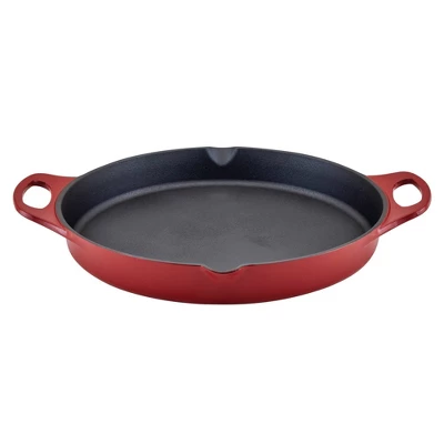 Rachael Ray 14" Nitro Cast Iron Skillet With Side Handle Red: Lifetime Warranty, Hand Wash, Induction Compatible 15 Rachael Ray 14" Nitro Cast Iron Skillet With Side Handle Red: Lifetime Warranty, Hand Wash, Induction Compatible - Image 13