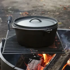 Sunnydaze Decor Sunnydaze Indoor/Outdoor Large Pre-Seasoned Cast Iron Dutch Oven Pot With Lid And Handle - 8 Qt - Black -Cookware Store GUEST 0a048dbf 3e34 4ff3 87a5 bdc597e8f053