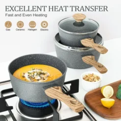 MICHELANGELO Sauce Pan With Lid, Nonstick Saucepans 1.5QT&2QT&3QT, Granite Sauce Pan 3 Piece, Stone Saucepan Set, Small Pot With Lid, Nonstick Sauce Pot Set 15 MICHELANGELO Sauce Pan With Lid, Nonstick Saucepans 1.5QT&2QT&3QT, Granite Sauce Pan 3 Piece, Stone Saucepan Set, Small Pot With Lid, Nonstick Sauce Pot Set -Cookware Store GUEST 0a080b05 8c4b 4b9e 99b4 4fa752364dae