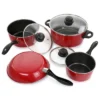 Gibson Home Armada 7 Piece Nonstick Carbon Steel Cookware Set In Red 2 Gibson Home Armada 7 Piece Nonstick Carbon Steel Cookware Set In Red -Cookware Store GUEST 0a438514 9140 40e7 a556 dfc46691cb0e