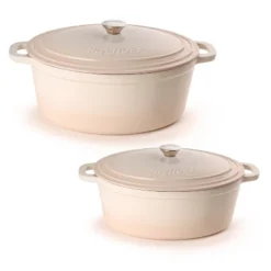 BergHOFF Neo 4Pc Cast Iron Cookware Set, 5qt. & 8qt. Oval Dutch Ovens, Matching Lids -Cookware Store GUEST 0a461e04 12e3 4145 bb06 f840aac261ff