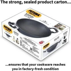 Hawkins Futura 2.5L Kadhai Fry Pan With Steel Lid: Anodized Aluminum, Gas Compatible, Hand Wash, 2-Piece Set 13 Hawkins Futura 2.5L Kadhai Fry Pan With Steel Lid: Anodized Aluminum, Gas Compatible, Hand Wash, 2-Piece Set -Cookware Store GUEST 0abf4b44 1519 49a0 b207 c67ab95291cc