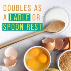 Maplefield [2 Pack] Dual Purpose Egg Cracker Tool & Spoon Rest For Kitchen Counter - Egg Breaker Tool - Ceramic Spoon Holder -Cookware Store GUEST 0ad83ea0 5ac7 444c 9676 c4a2520b9e54