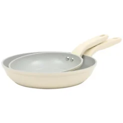 Gibson Home Barnsdall 2 Piece 8 Inch And 10 Inch Nonstick Aluminum Frying Pan Set In Linen -Cookware Store GUEST 0aeb17f9 c6e8 4425 a8db 42c2236d5ce4