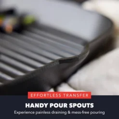 Bobby Flay 11" Cast Iron Square Grill With Dual Handles And Spouts 22 Bobby Flay 11" Cast Iron Square Grill With Dual Handles And Spouts -Cookware Store GUEST 0d308544 0198 4240 9336 ae60dbfddcfd