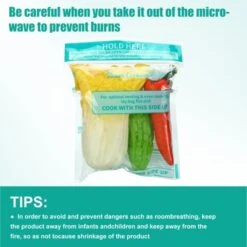 Itopfox 100 Pcs Reusable Zipper Microwave Steam Bags For Cooking Vegetables, Potatoes, And Meat - Leakproof & Durable -Cookware Store GUEST 0d5c9f76 1484 4cd6 aef2 e5d0e40496bb