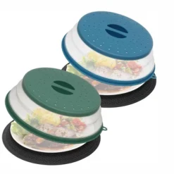 Itopfox 4 In 1 Vented Collapsible Microwave Splatter Cover & Mat, Kitchen Dish Bowl Plate Lid For Food, Dishwasher-Safe, BPA-Free Silicone & Plastic -Cookware Store GUEST 0de355ac ff59 4ede beb5 1ec46354eb10