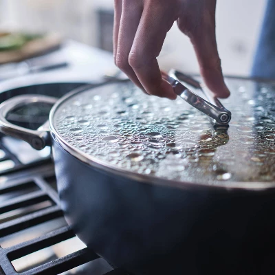 Joseph Joseph 9.5" Fry, 3.8qt Saute Pan And Lid Space Saving Ceramic Nonstick 3pc Cookware Set 8 Joseph Joseph 9.5" Fry, 3.8qt Saute Pan And Lid Space Saving Ceramic Nonstick 3pc Cookware Set - Image 6