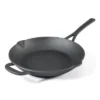 Martha Stewart 12" Pre Seasoned Cast Iron Skillet: Oven & Broiler-Safe, Smooth Surface Induction Compatible, Black -Cookware Store GUEST 0ed2d800 4757 4a8b bc1a 8ba32f86d026