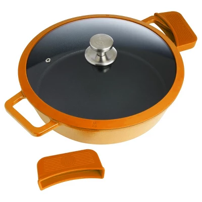 Kitchen HQ 144oz Cast Iron Nonstick Braiser Refurbished 10 Kitchen HQ 144oz Cast Iron Nonstick Braiser Refurbished - Image 8