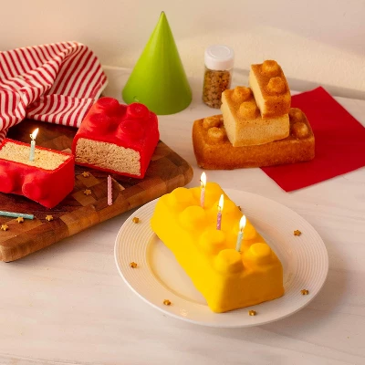 Brick Building Cake Pan Mold- Build, Decorate, Stack 9" 3D Cakes - Baking Activity Treat For Kid, Birthday Party, Celebration Gift, Nonstick Bakeware 4 Brick Building Cake Pan Mold- Build, Decorate, Stack 9" 3D Cakes - Baking Activity Treat For Kid, Birthday Party, Celebration Gift, Nonstick Bakeware - Image 2