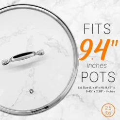 NutriChef Kitchen Cookware Stockpot Lid -Cookware Store GUEST 0fdaef32 cd26 4e0c 88ac 7e628fb39a2e