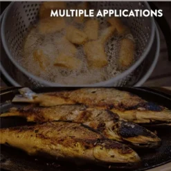 Gas One 10 QT Aluminum Fry Pot With Easy Grip Handle Outdoor Fryer With Perforated Strainer Basket – Ideal For Seafood, Chicken -Cookware Store GUEST 1056460f 5c5c 4762 9956 8bb6ea99bfb1