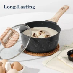 Itopfox 12-Piece Nonstick Cookware Set, Black Granite Induction Pots And Pans For Healthy Cooking, Includes Frying Pans And Saucepans PFAS/PFOA Free -Cookware Store GUEST 10b90fe5 604e 4ccf aafe a525b5489505