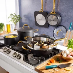 Frok 10 Piece Pots And Pans 4MM Thick Quick Heat Aluminum Cookware Set -Cookware Store GUEST 1150b47e 501e 4cf0 b2f5 eb86db92958c