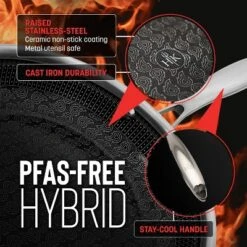 Hell's Kitchen PFAS-Free Hybrid 8" Fry Pan -Cookware Store GUEST 11865c33 bb66 4265 aac7 8f9d3b33e0b7 2