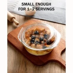 Itopfox Clear Round Glass Casserole With Lid, Microwave & Oven Safe Bakeware, Freezer & Dishwasher Friendly, Easy Grab Baking Dish 12 Itopfox Clear Round Glass Casserole With Lid, Microwave & Oven Safe Bakeware, Freezer & Dishwasher Friendly, Easy Grab Baking Dish -Cookware Store GUEST 120ab579 b032 4c23 8c2e cf38eb44d633