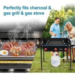 "Attop 25""x16"" Nonstick Cast Iron Griddle (for Gas/Charcoal Grills) " -Cookware Store GUEST 13ef5be9 aa99 4d06 960a 0ef435e39108