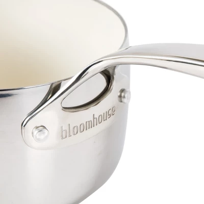 Bloomhouse 3-QT Triply Stainless Steel Sauce Pan W/ Non-Stick Non-Toxic Pro Ceramic Interior 10 Bloomhouse 3-QT Triply Stainless Steel Sauce Pan W/ Non-Stick Non-Toxic Pro Ceramic Interior - Image 8