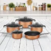 Brentwood 9 Piece Non Stick Cookware Set In Copper -Cookware Store GUEST 1447e090 af8d 498d 8b3b adeaf191f6db