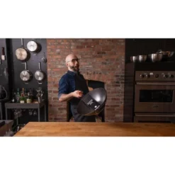 Gibson Home Babish 14" Carbon Steel Flat Bottom Wok: Induction Safe, 4.2 Qt Capacity, Black, 8 Lbs -Cookware Store GUEST 1481444f c68d 4eed bde9 42ffff130653