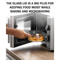 Itopfox Clear Round Glass Casserole With Lid, Microwave & Oven Safe Bakeware, Freezer & Dishwasher Friendly, Easy Grab Baking Dish 11 Itopfox Clear Round Glass Casserole With Lid, Microwave & Oven Safe Bakeware, Freezer & Dishwasher Friendly, Easy Grab Baking Dish -Cookware Store GUEST 14e837a5 5f07 4053 9ac7 e99e1e09ae92