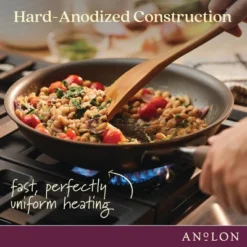 Anolon Advanced Home 11pc Set Bronze: Nonstick Cookware, Hard Anodized Aluminum, Gas & Electric Compatible -Cookware Store GUEST 15f1624f fffe 49f8 b864 17fde4561e11