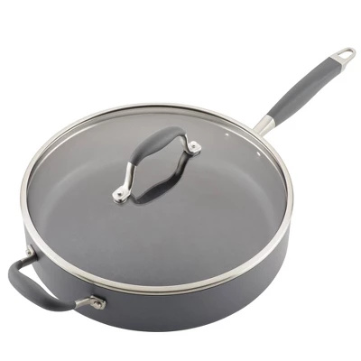 Anolon Advanced Home 5qt Hard Anodized Nonstick Saute Pan With Helper Handle And Lid Moonstone 11 Anolon Advanced Home 5qt Hard Anodized Nonstick Saute Pan With Helper Handle And Lid Moonstone - Image 9