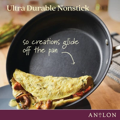Anolon Advanced Home 5qt Hard Anodized Nonstick Saute Pan With Helper Handle And Lid Moonstone 7 Anolon Advanced Home 5qt Hard Anodized Nonstick Saute Pan With Helper Handle And Lid Moonstone - Image 5
