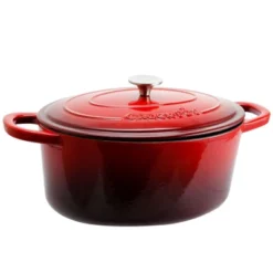 Crock-Pot Crock Pot Artisan 7 Quart Oval Enameled Cast Iron Dutch Oven In Scarlet Red 14 Crock-Pot Crock Pot Artisan 7 Quart Oval Enameled Cast Iron Dutch Oven In Scarlet Red -Cookware Store GUEST 18b69553 2402 4afc 9544 023b1ba38fb2