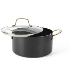 Martha Stewart Lockton 14pc Nonstick Heavy Gauge Aluminum Cookware Set Black Gold Handles: Smooth Surface & Gas Compatible 20 Martha Stewart Lockton 14pc Nonstick Heavy Gauge Aluminum Cookware Set Black Gold Handles: Smooth Surface & Gas Compatible -Cookware Store GUEST 18f9a894 79dd 4dcf a1d0 3610493e4ad7