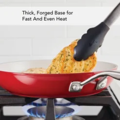 KitchenAid 10" Hard Anodized Ceramic Nonstick Frying Pan Empire Red: KitchenAid Cookware, Hand Wash, Gas & Electric Compatible -Cookware Store GUEST 192d059a 54a6 4058 a6cf a78ededa22ad
