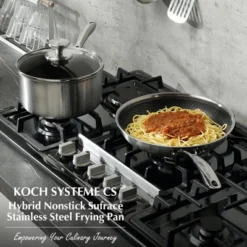 KOCH SYSTEME CS Hybrid Nonstick Stainless Steel Saucepan With Nonstick Honeycomb Interior, Silver -Cookware Store GUEST 197fb192 742e 4332 9bda c4af11d6e81f