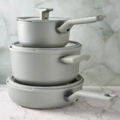 BergHOFF Balance 6Pc Non-stick Ceramic Cookware Set With Glass Lid, Recycled Aluminum 14 BergHOFF Balance 6Pc Non-stick Ceramic Cookware Set With Glass Lid, Recycled Aluminum -Cookware Store GUEST 19da6e46 480d 4e4f 831f d77abff2fd1f