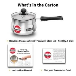 Hawkins 1.5L Stainless Steel Sauce Pan With Glass Lid: Induction & Gas Compatible, Hand Wash, 1 Year Warranty 14 Hawkins 1.5L Stainless Steel Sauce Pan With Glass Lid: Induction & Gas Compatible, Hand Wash, 1 Year Warranty -Cookware Store GUEST 1a91feae 0741 48a7 9d8f 6319135aebe0